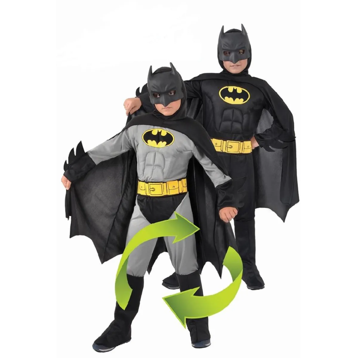 BATMAN Disfraces|Halloween*- Disfraz reversible 10-12 años