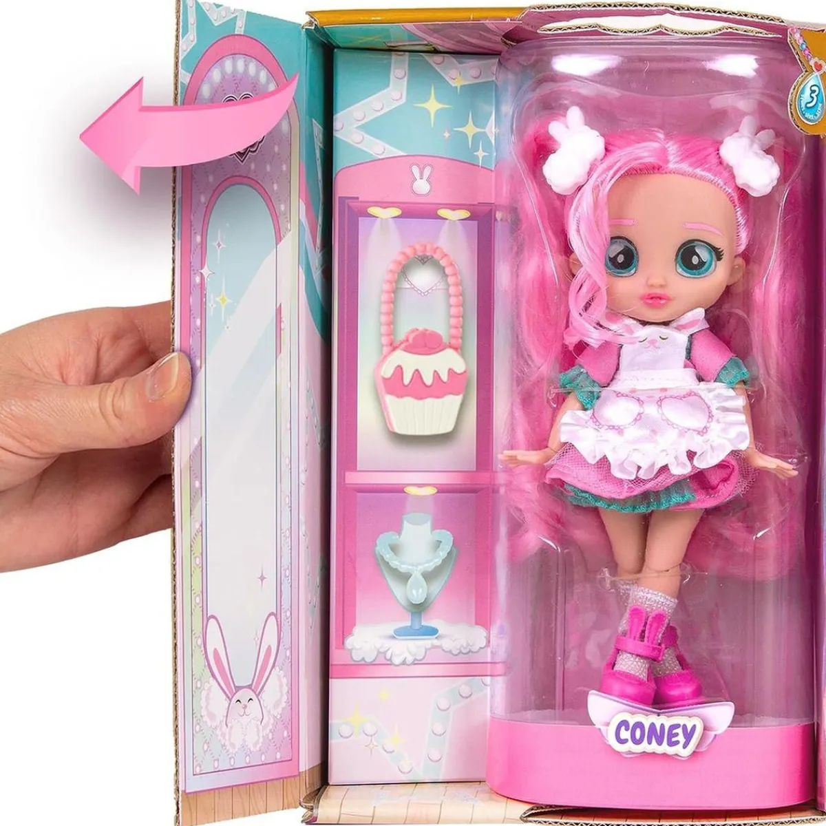 BEBÉS LLORONES Muñecas*Bebés Llorones - Best Friends Forever Serie 3 Coney con pelo largo y 9 accesorios ㅤ