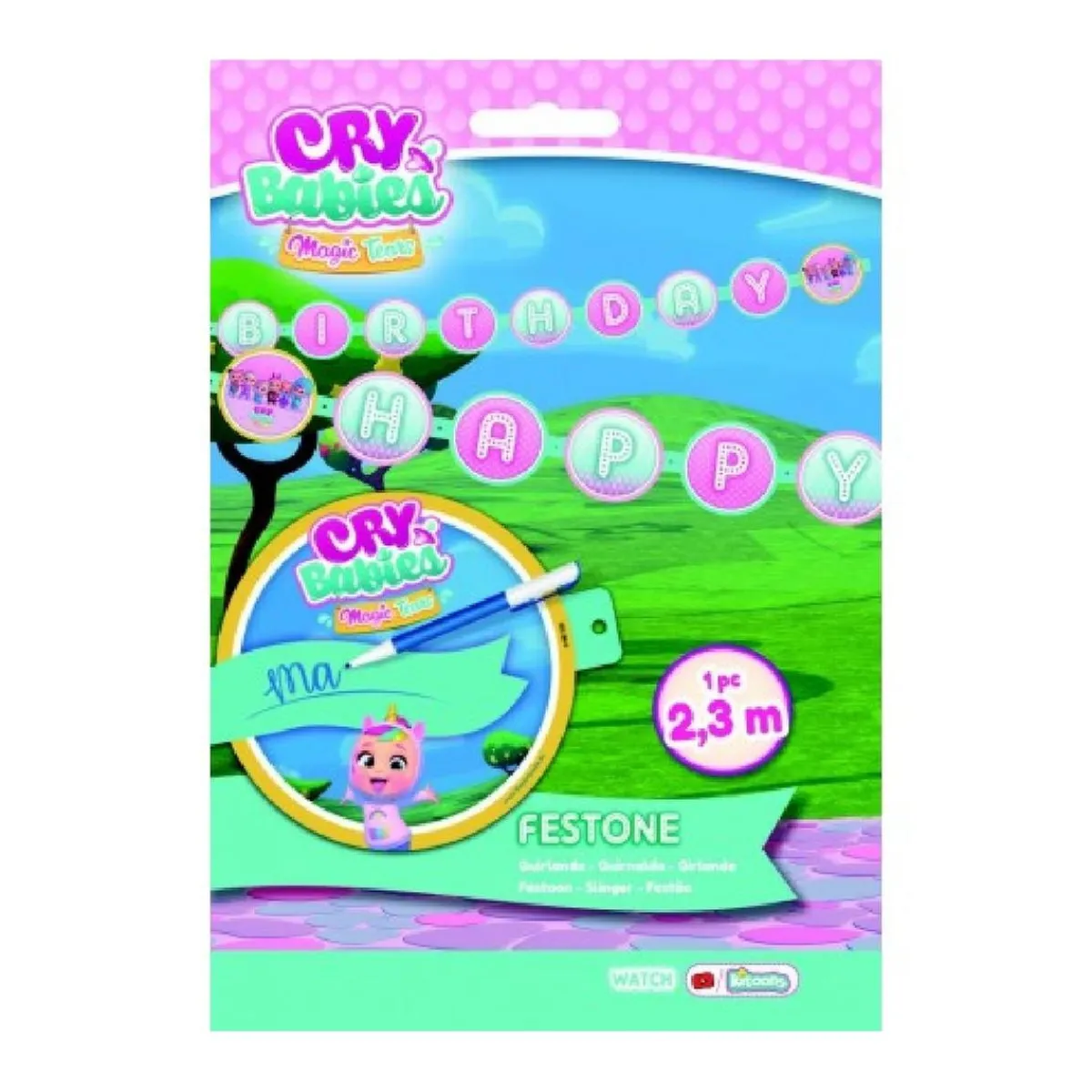 TOYS "R" US Artículos De Fiesta Y Regalos*Bebés llorones - Guirnalda Personalizada de Cumpleaños