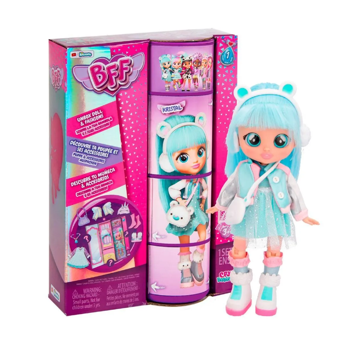 BFF BEBES LLORONES Muñecas*Bebés Llorones - Kristal - Muñeca BFF