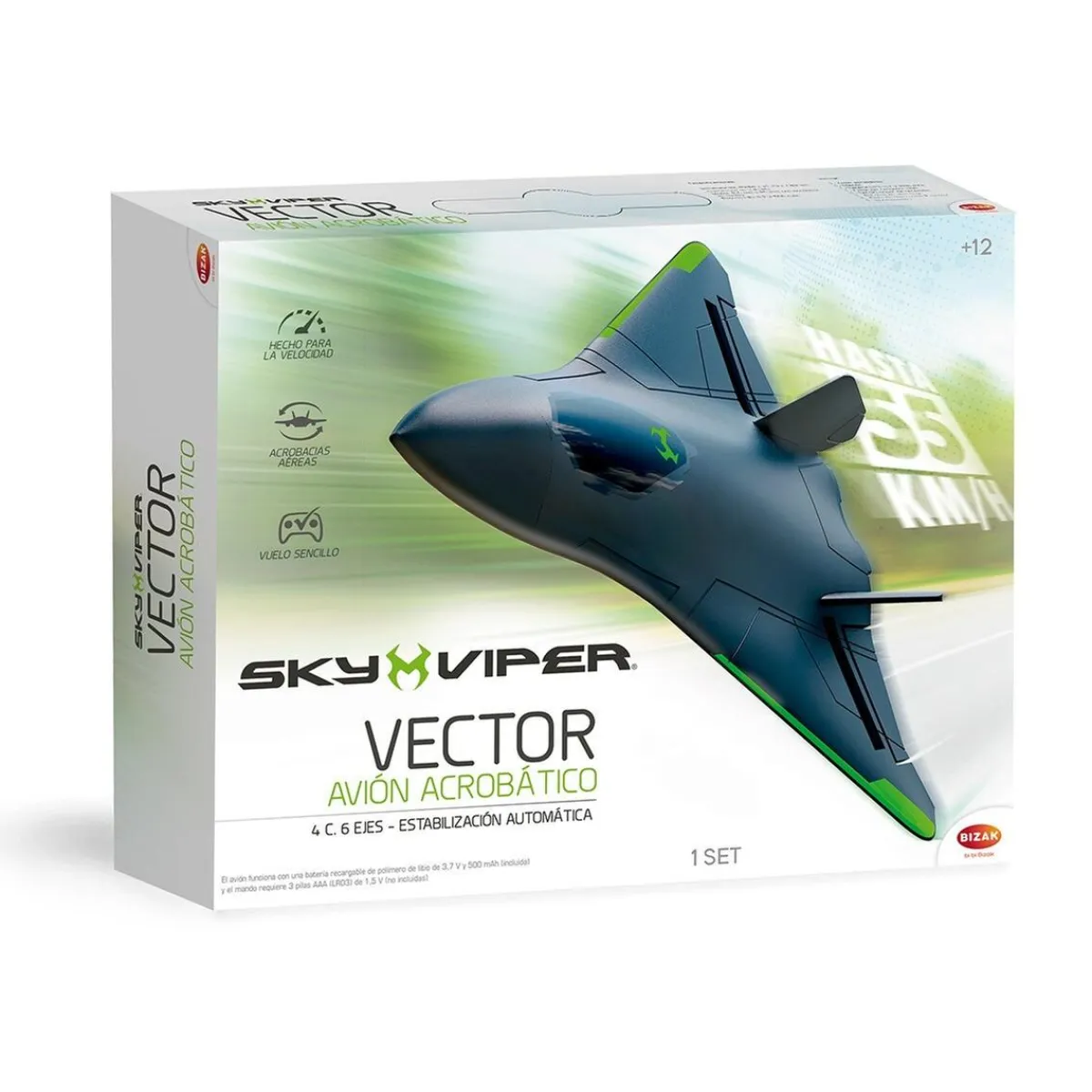 BIZAK Vehículos Y Circuitos*- Acrobático avión vector Sky Viper ㅤ