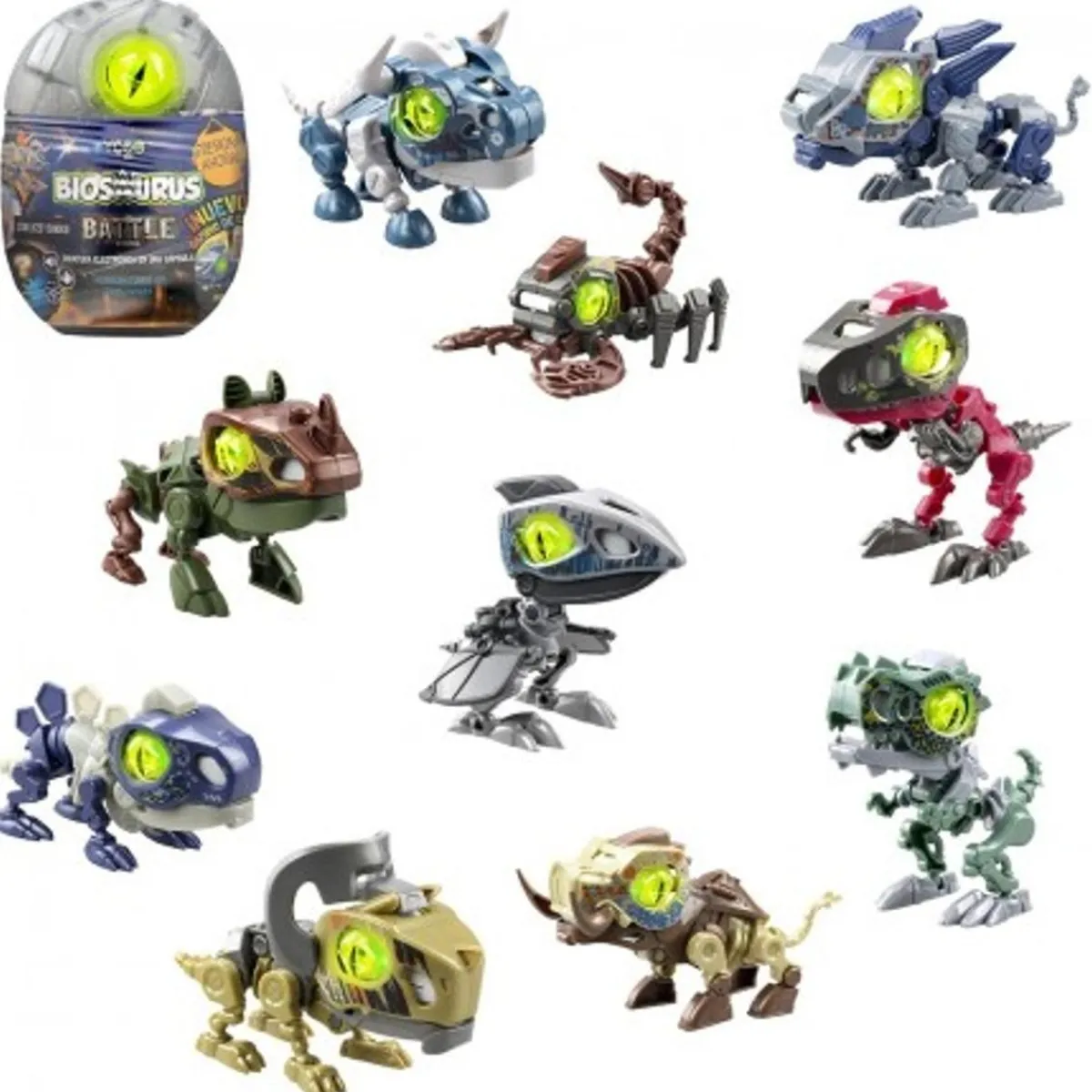 BIZAK Figuras De Acción*- Biosaurus Battle Pack Individual con Criatura Electrónica y Piezas para Construir y Coleccionar (Varios modelos) ㅤ
