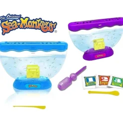 BIZAK Steam*- Cofre del tesoro Sea Monkeys con luz Ocean Zoo ㅤ