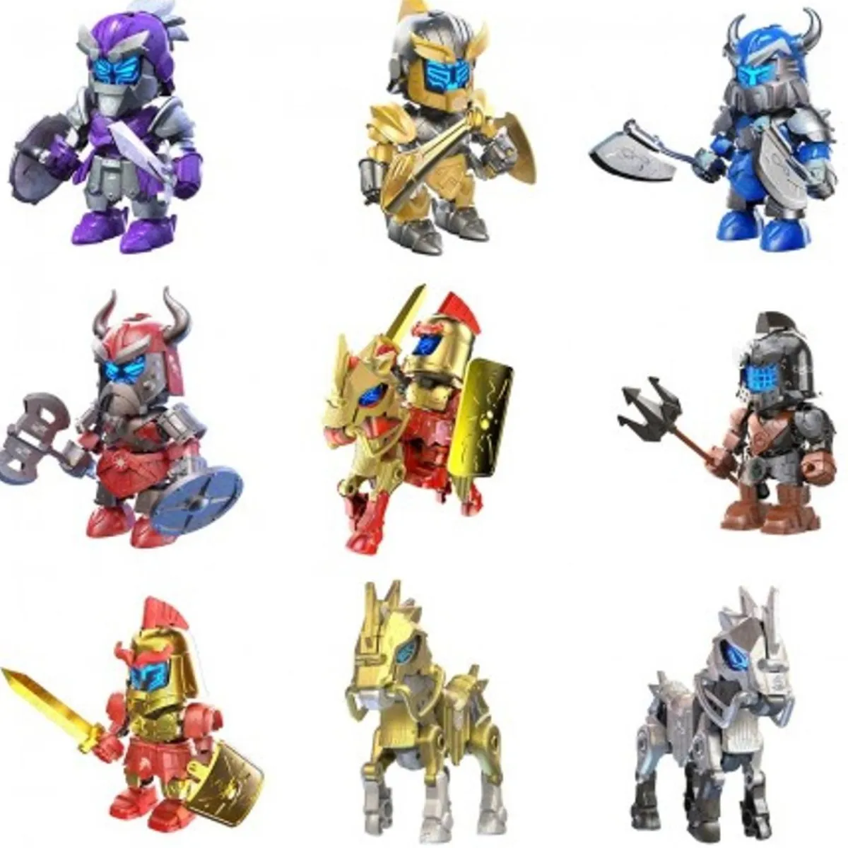 BIZAK Figuras De Acción*- Heropod World of Armours: Construye y colecciona guerreros y caballos articulados (Varios modelos) ㅤ