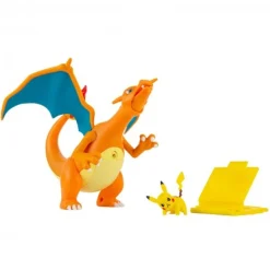 BIZAK Figuras De Acción*- Pokemon - Set electrónico Charizard vs Pikachu con luces, sonidos y movimientos únicos ㅤ