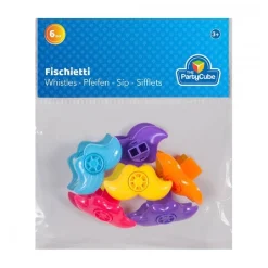 TOYS "R" US Artículos De Fiesta Y Regalos*Blister con 6 silbatos (varios colores)