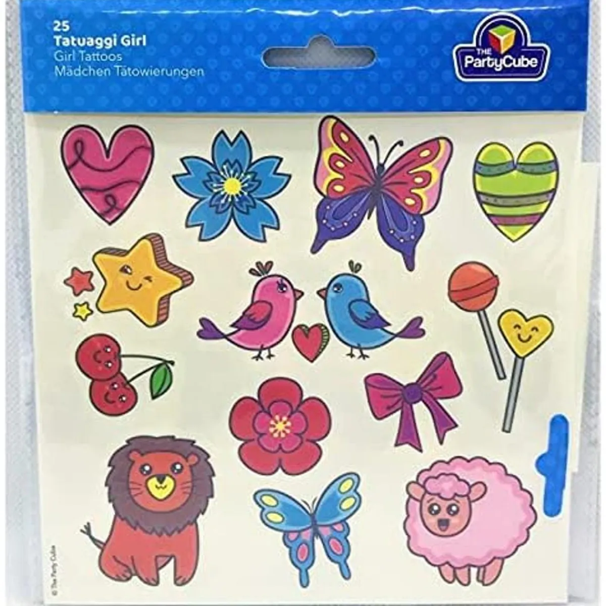 TOYS "R" US Artículos De Fiesta Y Regalos*Blíster de 25 tatuajes para chica