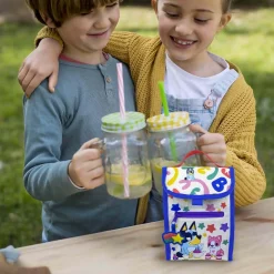 C Y P BRANDS Material Escolar*Bluey - Bolsa de Merienda - Colección Rainbow