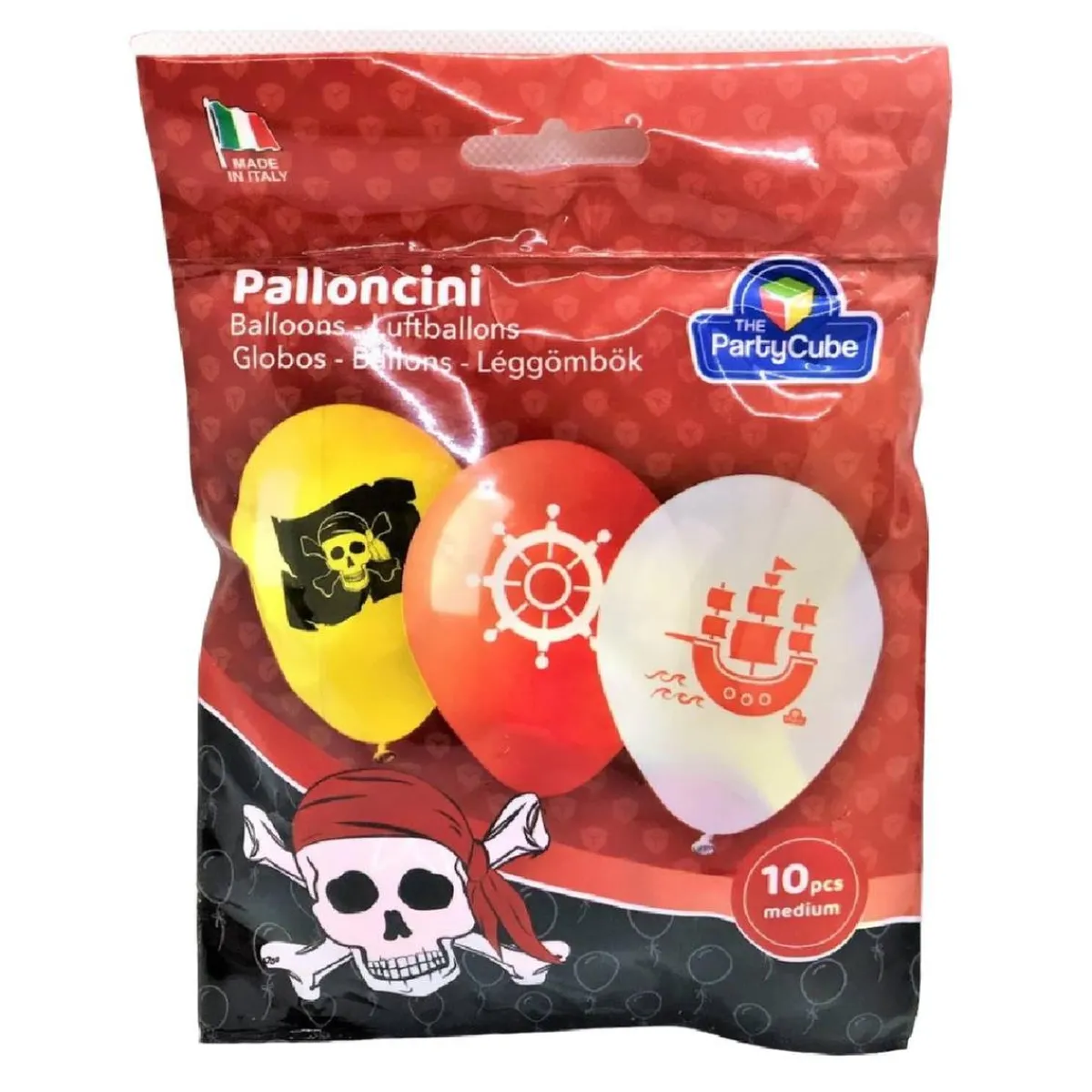 TOYS "R" US Artículos De Fiesta Y Regalos*Bolsa con 10 globos medianos piratas