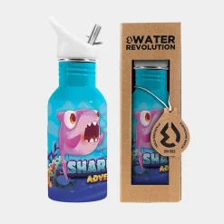 CLASSICS REVOLUTION, S.L. Material Escolar*Cantimplora de acero inoxidable 500ml Sharkland