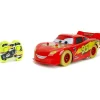 CARS Vehículos Y Circuitos*- Coche R/C Rayo McQueen Glow Racers