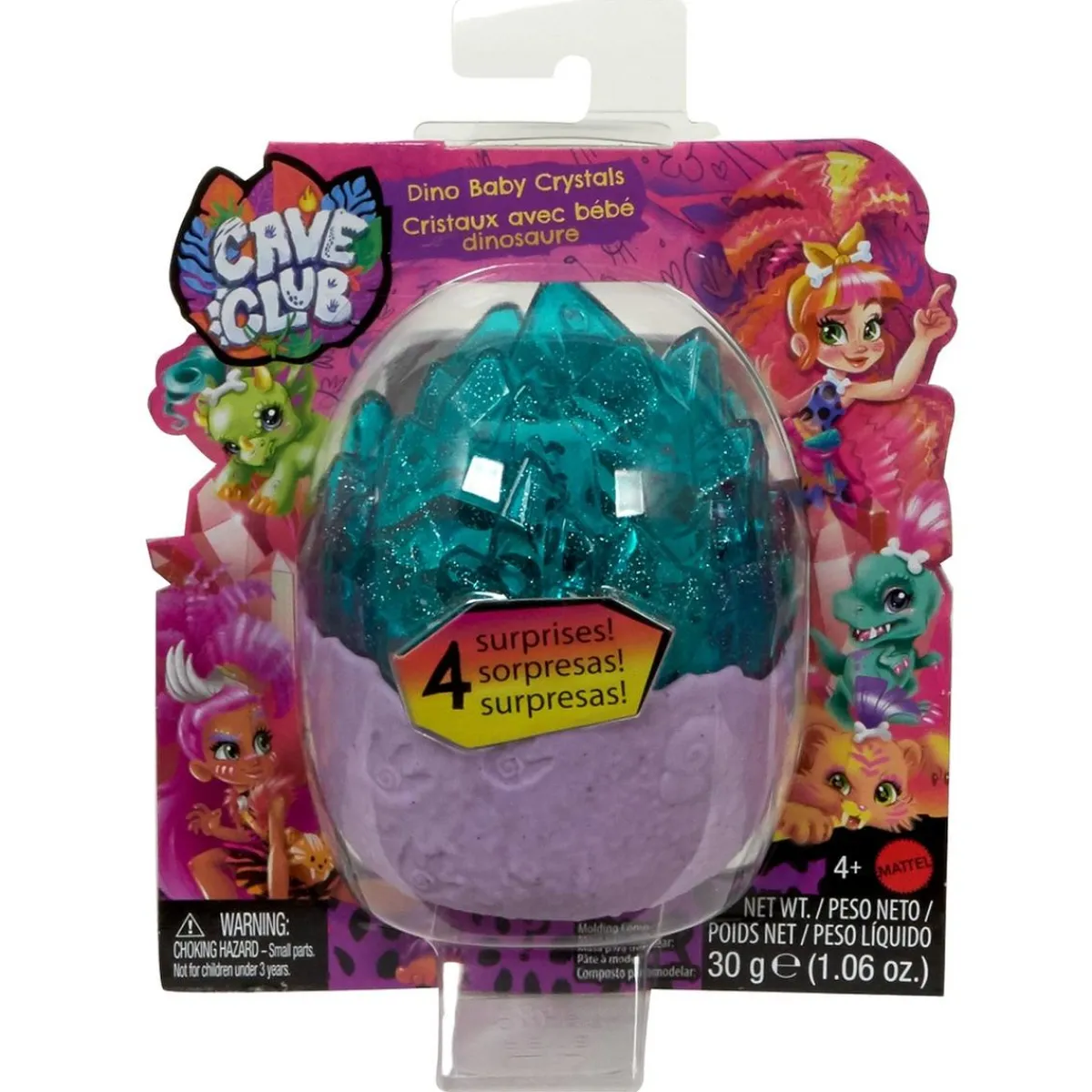 MATTEL Muñecas*Cave Club - Cristal Dinosaurio Bebé (varios modelos)