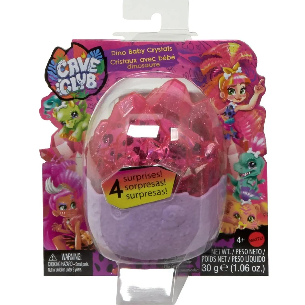 MATTEL Muñecas*Cave Club - Cristal Dinosaurio Bebé (varios modelos)