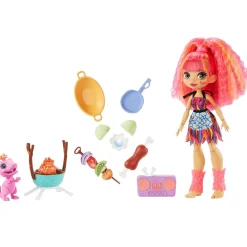 MATTEL Muñecas*Cave Club - Muñeca Emberly - Playset BBQs