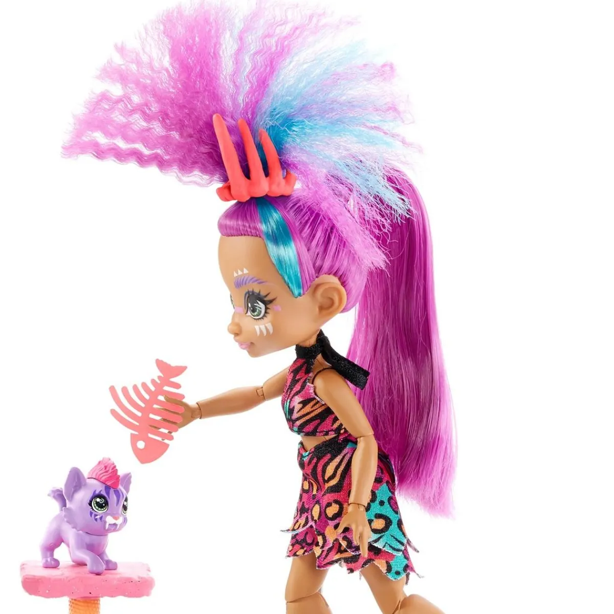 MATTEL Muñecas*Cave Club - Muñeca Roaralai - Playset Gatuno