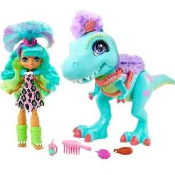 MATTEL Muñecas*Cave Club - Muñeca Rockelle y Tyrasaurus