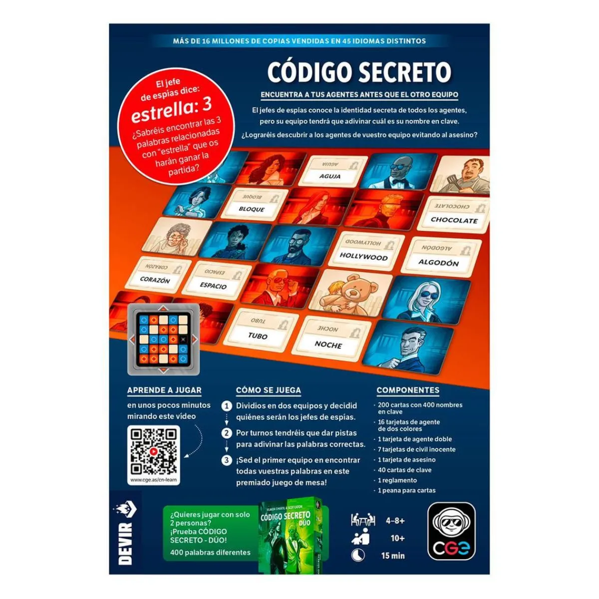 DEVIR Juegos Y Puzzles|Friki Zone*Código Secreto - Juego de Mesa