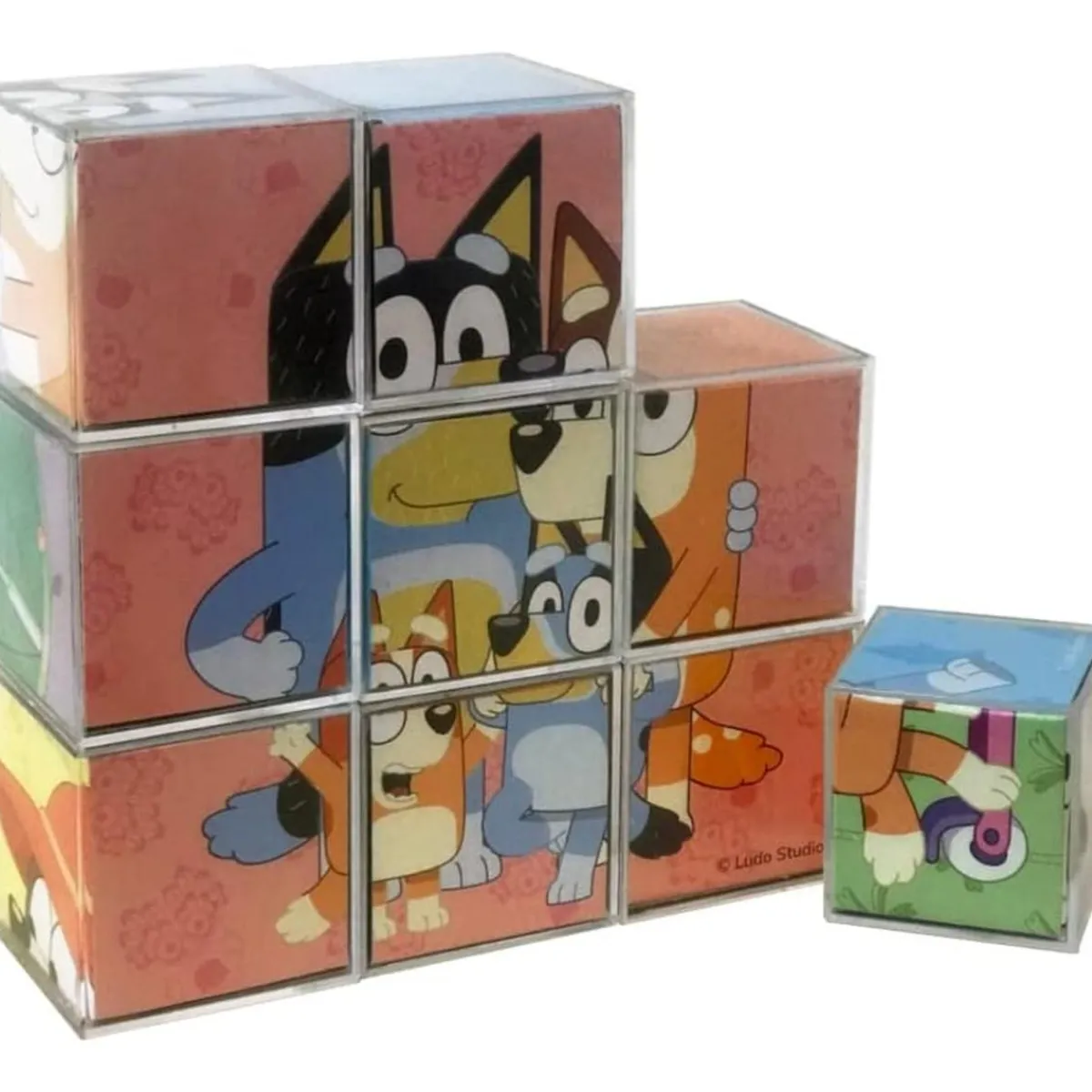 CEFA Friki Zone|Juguetes Educativos Y Libros*Toys - Bluey - Rompecabezas de 9 cubos Bluey ㅤ