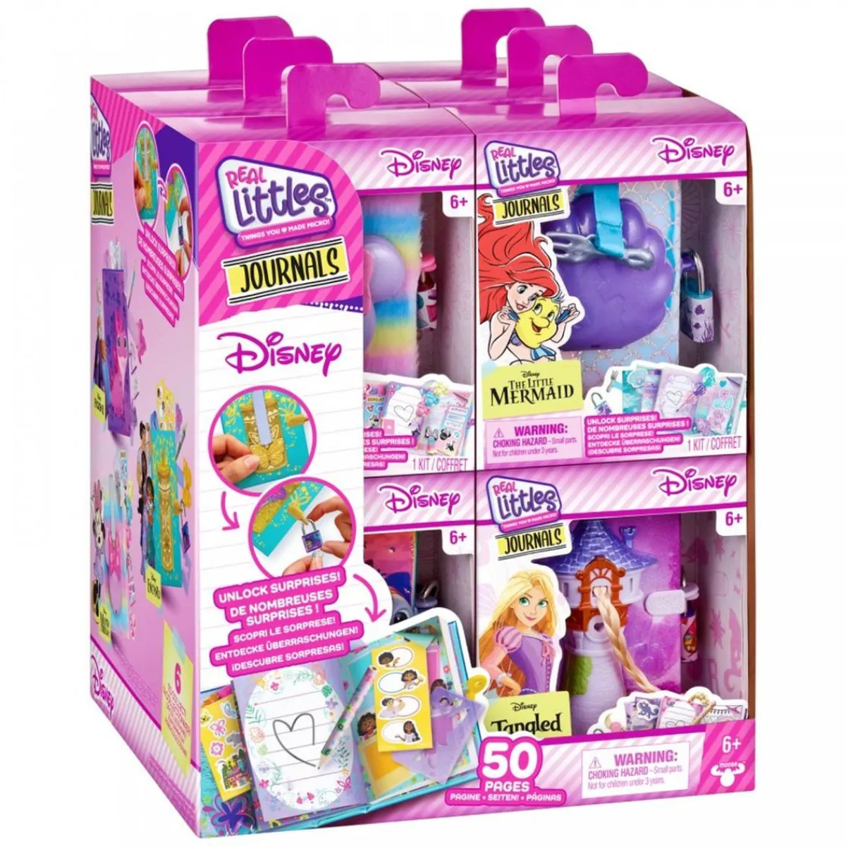 CEFA Coleccionables Y Mini Mundos*Toys - Diario Disney con candado y mini accesorios de papelería (Varios modelos) ㅤ