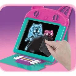 CEFA Steam|Arte Y Manualidades*Toys - Pizarra mágica con luces de colores y casa de muñecas ㅤ