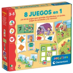 MONTESSORI Juguetes Educativos Y Libros|Juegos Y Puzzles*Clementoni - 8 Juegos en 1