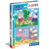 CLEMENTONI Juegos Y Puzzles*- 2 puzzles 30 piezas - Peppa Pig
