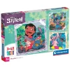 CLEMENTONI Juegos Y Puzzles*- 3 puzzles 48 piezas - Stitch