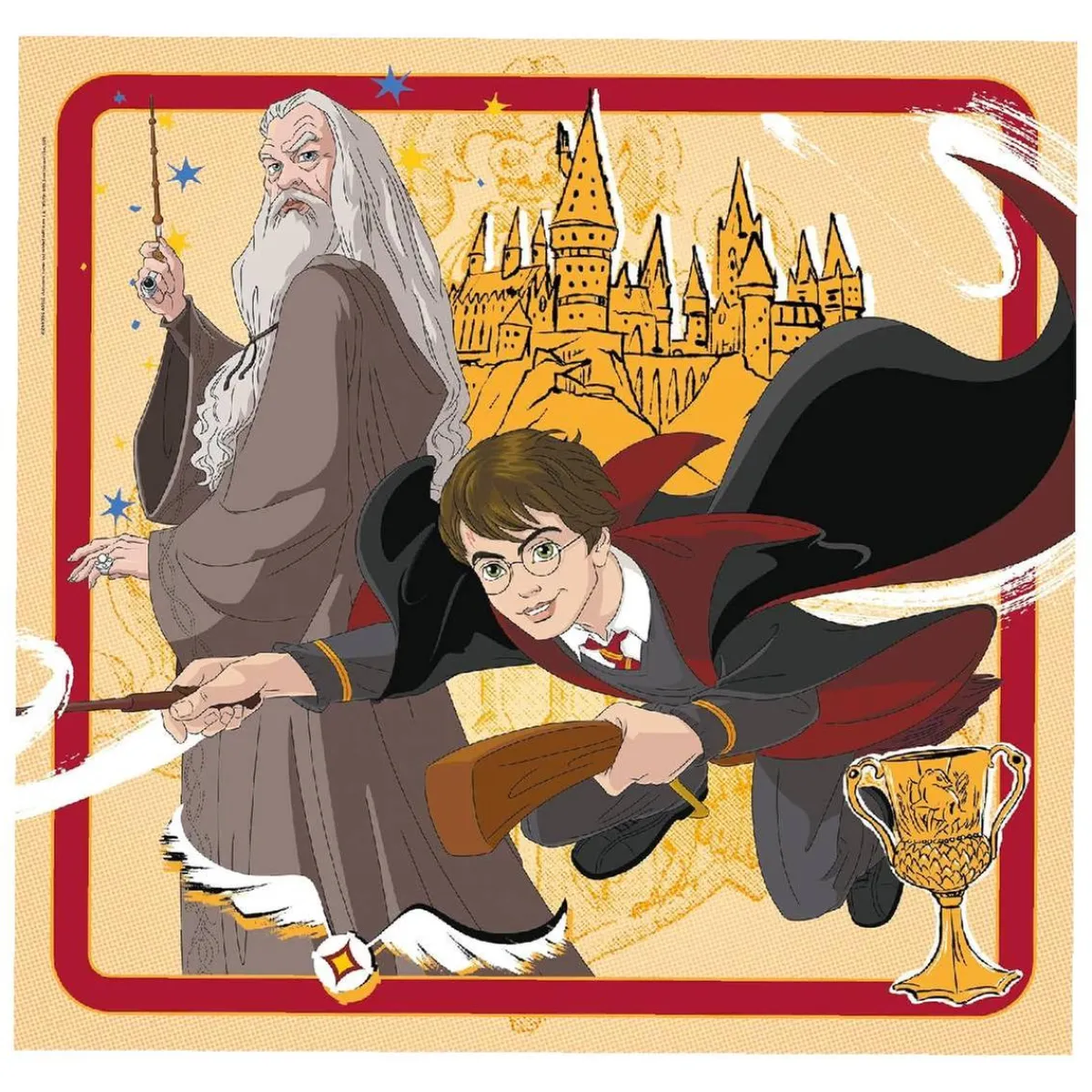 CLEMENTONI Juegos Y Puzzles*- 3 puzzles 48 piezas - Harry Potter