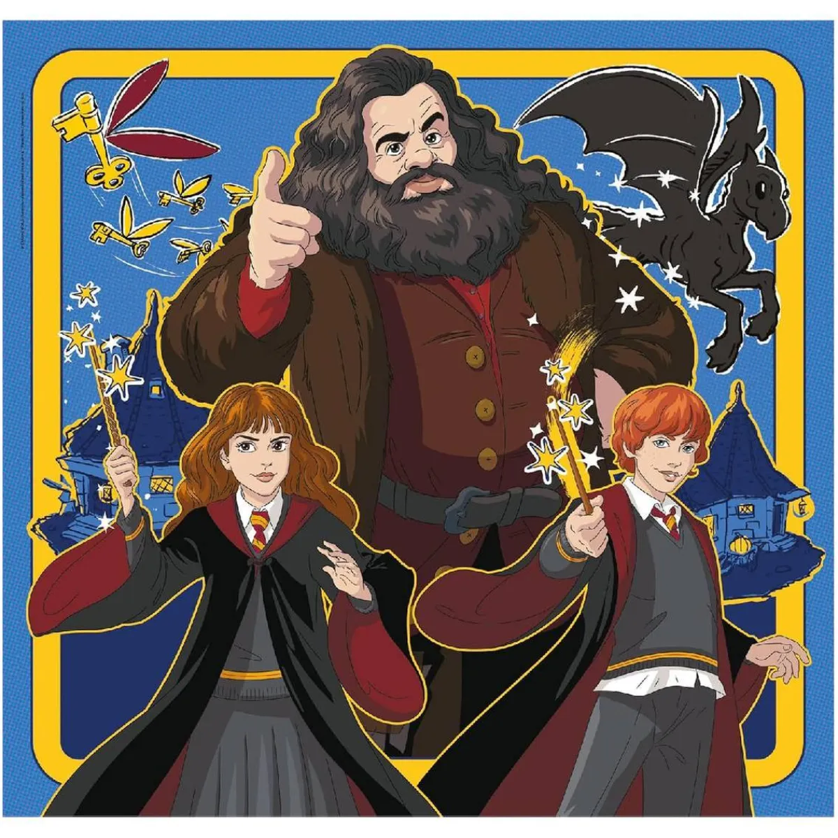 CLEMENTONI Juegos Y Puzzles*- 3 puzzles 48 piezas - Harry Potter
