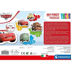 CLEMENTONI Juegos Y Puzzles*- Cars - Puzzle progresivo Cars de 3-6-9-12 piezas ㅤ