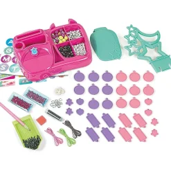 CLEMENTONI Estilo De Vida*- Charms Lab hacer pulseras, collares y encantos multicolor juego creativo ㅤ