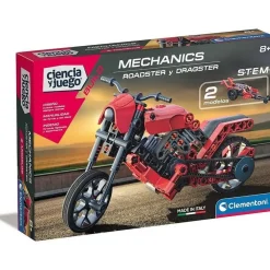 CLEMENTONI Steam*- Construcciones y coches de juguete, juego educativo de ciencias: Roadster y Dragster
