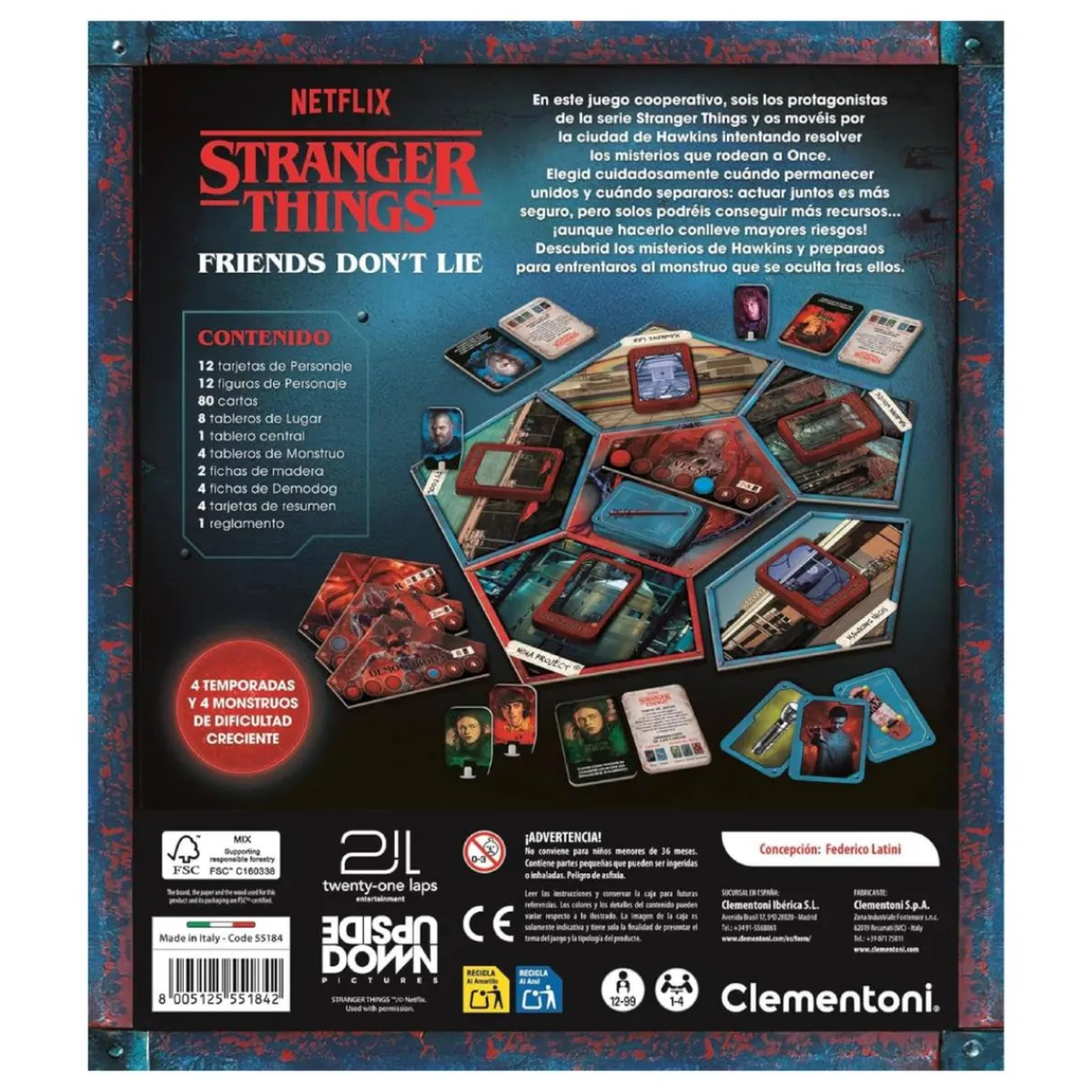 CLEMENTONI Juegos Y Puzzles|Friki Zone*- Friends Don’t Lie - Stranger Things