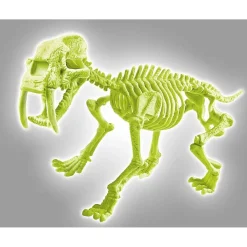 CLEMENTONI Steam*- Juego científico de excavación y montaje Smilodon fosforescente ㅤ