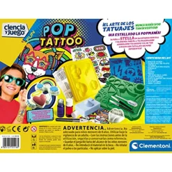 CLEMENTONI Steam*- Juego educativo de ciencias para hacer tatuajes y calcomanías personalizadas ㅤ