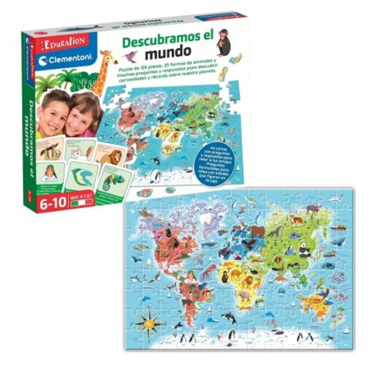 CLEMENTONI Friki Zone|Juguetes Educativos Y Libros*- Juego educativo descubramos el mundo, geografía y mapas ㅤ