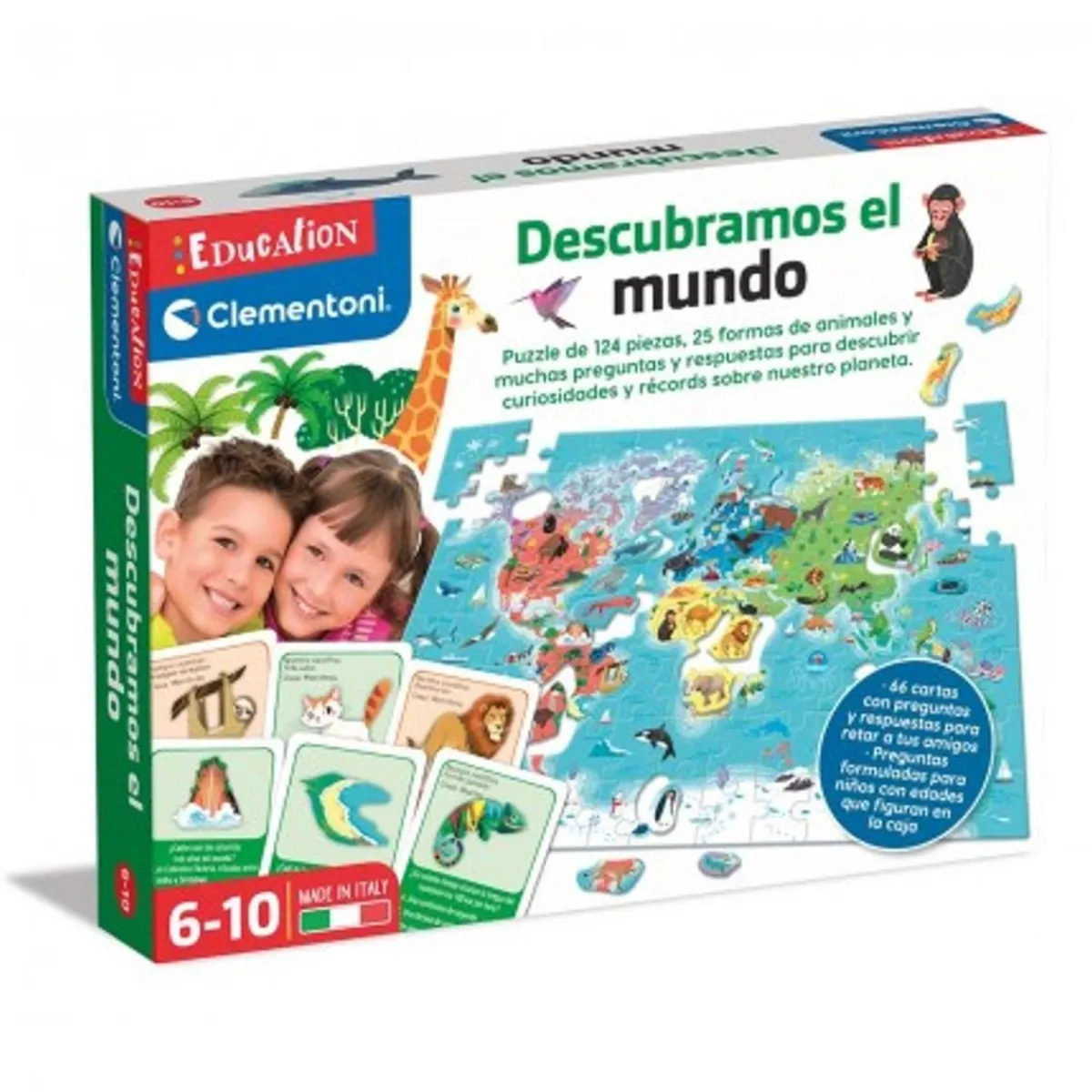 CLEMENTONI Friki Zone|Juguetes Educativos Y Libros*- Juego educativo descubramos el mundo, geografía y mapas ㅤ