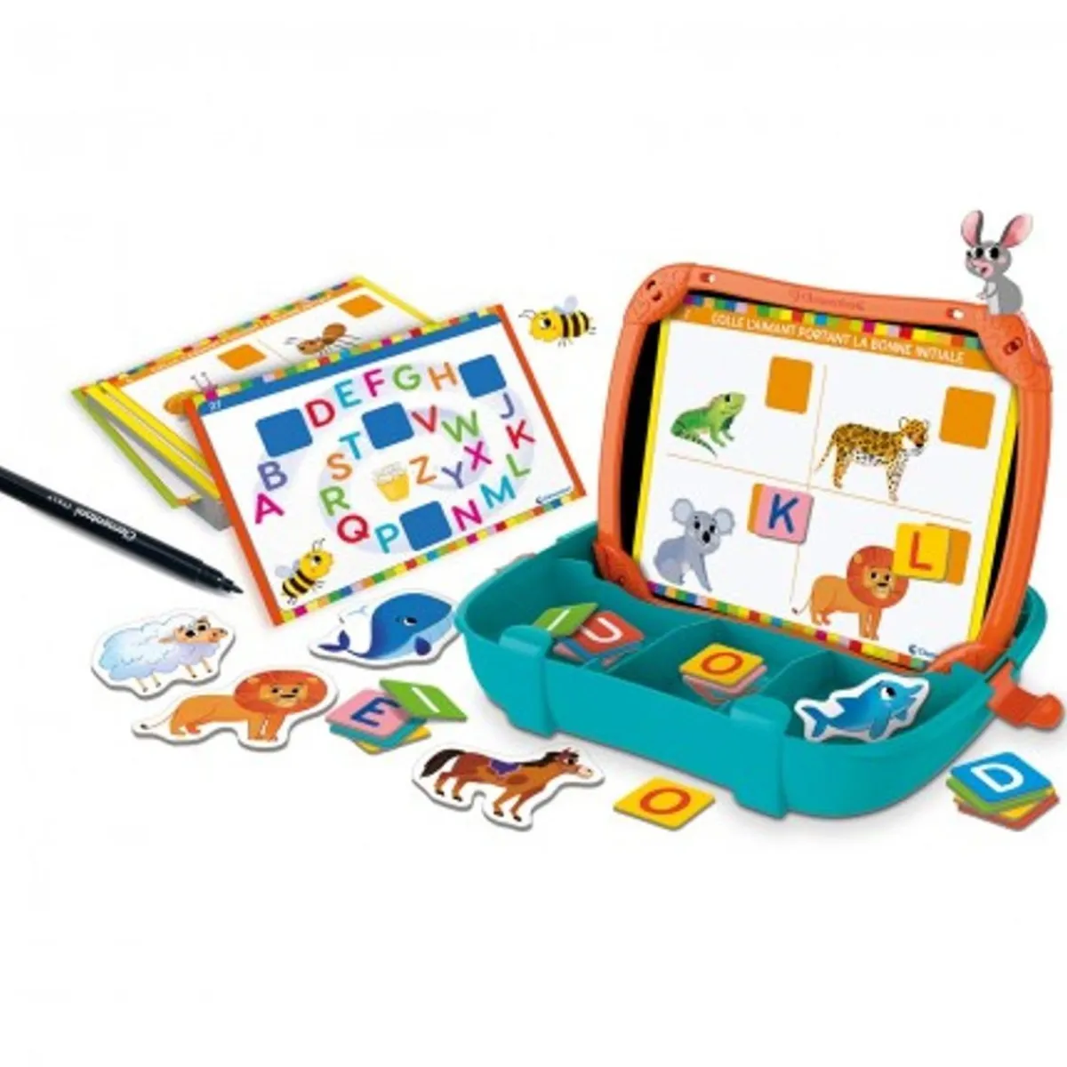 CLEMENTONI Friki Zone|Juguetes Educativos Y Libros*- Juego educativo magnético de alfabeto en maletín ㅤ