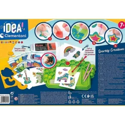 CLEMENTONI Arte Y Manualidades*- Kit de pegatinas 3D brillantes y diamantes creativo para regalo