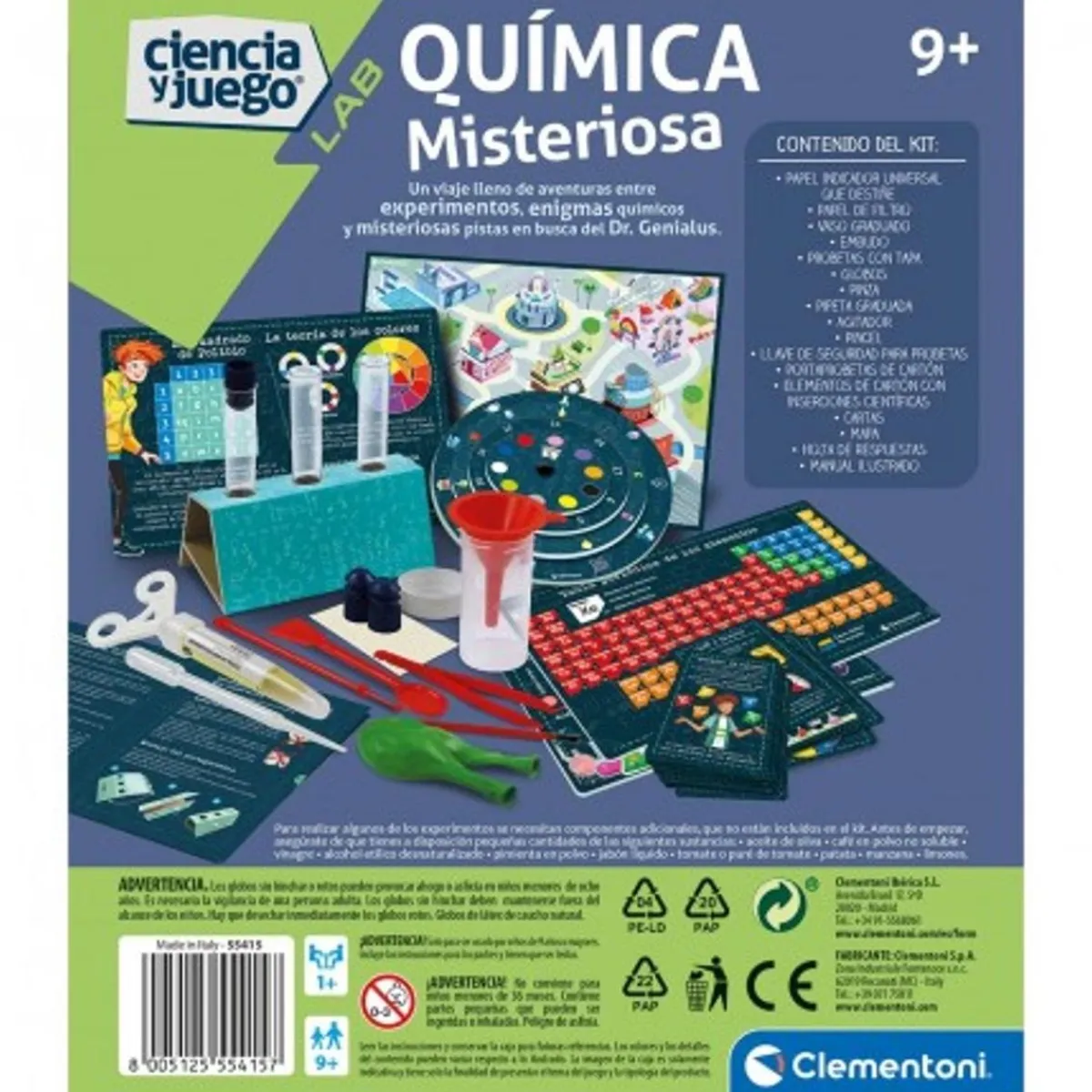 CLEMENTONI Steam*- Laboratorio de ciencia: química misteriosa ㅤ