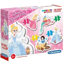 CLEMENTONI Juegos Y Puzzles*- Mis primeros Puzzles Progresivos 3-6-9-12 - Princesas Disney
