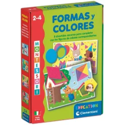 MONTESSORI Juguetes Educativos Y Libros|Juegos Y Puzzles*Clementoni - - Formas y Colores