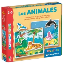 MONTESSORI Juguetes Educativos Y Libros|Juegos Y Puzzles*Clementoni - - Los Animales