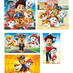 CLEMENTONI Juegos Y Puzzles*- Patrulla Canina - Puzzle infantil progresivo 10 en 1 de la Patrulla Canina ㅤ