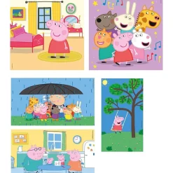 CLEMENTONI Juegos Y Puzzles*- Peppa Pig - Puzzle Infantil Multicolor 10 en 1, de distinto tamaño para montar progresivamente ㅤ
