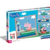CLEMENTONI Juegos Y Puzzles*- Peppa Pig - Puzzle Supercolor 3x48 piezas ㅤ