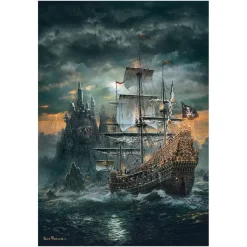CLEMENTONI Juegos Y Puzzles*- Puzzle 1500 piezas High Quality Collection - Barco Pirata