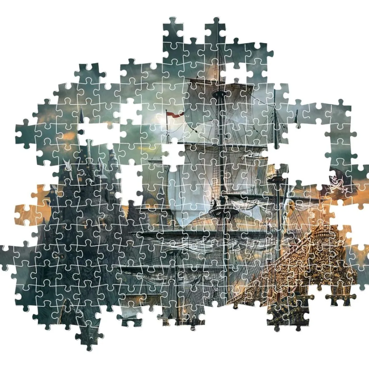 CLEMENTONI Juegos Y Puzzles*- Puzzle 1500 piezas High Quality Collection - Barco Pirata