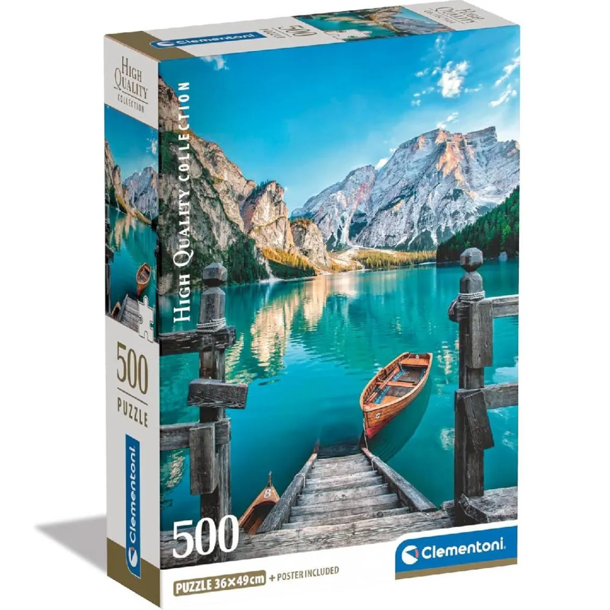 CLEMENTONI Juegos Y Puzzles*- Puzzle 500 piezas High Quality Collection - Braies Lake