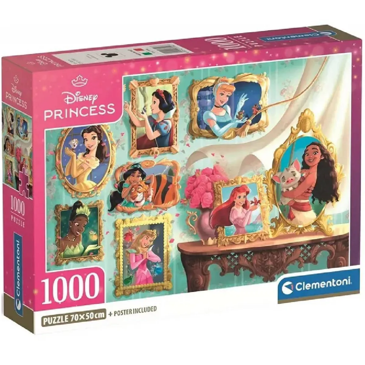 CLEMENTONI Juegos Y Puzzles*- Puzzle 1000 piezas - Princesas Disney